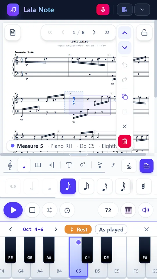 Chạm là có nốt nhạc